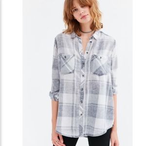 BDG Nelly Plaid Button Down Shirt